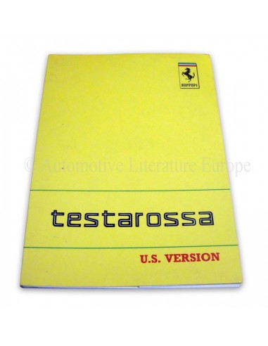 1988 FERRARI TESTAROSSA INSTRUCTIEBOEKJE USA VERSIE 536/88