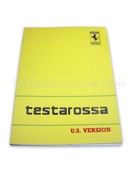 1988 FERRARI TESTAROSSA INSTRUCTIEBOEKJE USA VERSIE 536/88