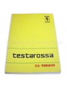 1988 FERRARI TESTAROSSA INSTRUCTIEBOEKJE USA VERSIE 536/88