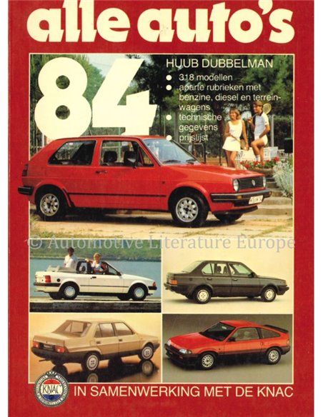 1984 KNAC AUTOJAHRBUCH NIEDERLÄNDISCH