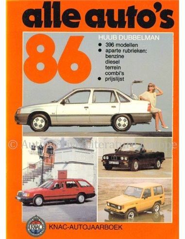 1986 KNAC AUTOJAARBOEK NEDERLANDS