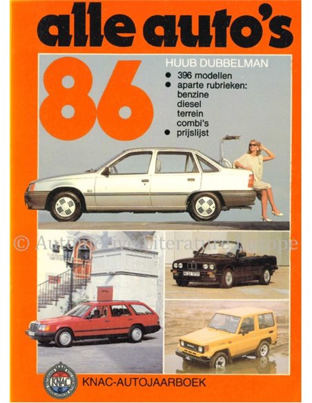 1986 KNAC CAR YEARBOOK DUTCH