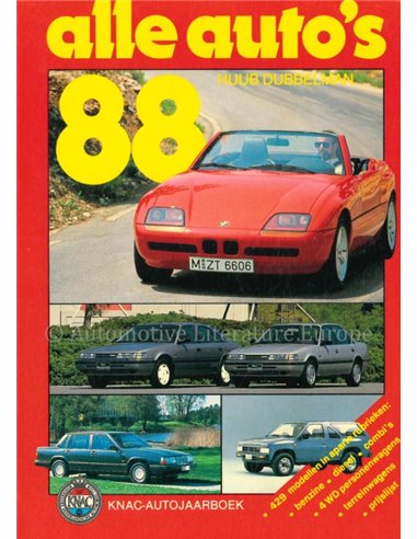 1988 KNAC CAR YEARBOOK DUTCH