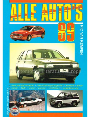1989 KNAC AUTOJAHRBUCH NIEDERLÄNDISCH