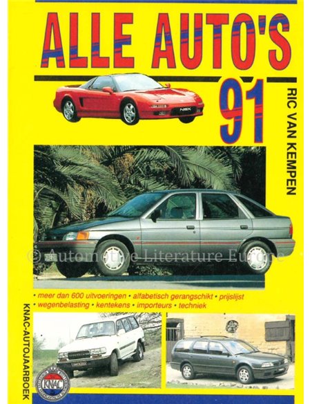 1991 KNAC AUTOJAHRBUCH NIEDERLÄNDISCH