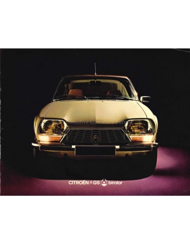 1974 CITROËN GS BIROTOR BROCHURE FRANS