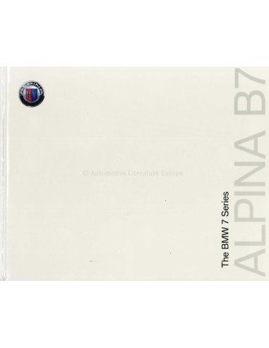 2010 BMW ALPINA B7 HARDCOVER PROSPEKT ENGLISCH (USA)