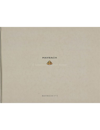 2005 MAYBACH 57 S HARDCOVER PROSPEKT DEUTSCH
