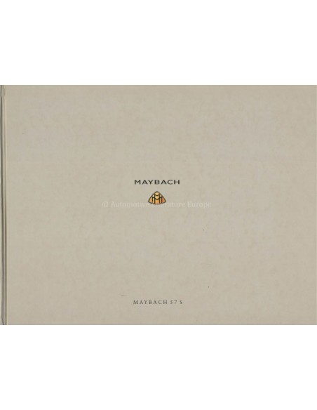 2005 MAYBACH 57 S HARDCOVER PROSPEKT DEUTSCH