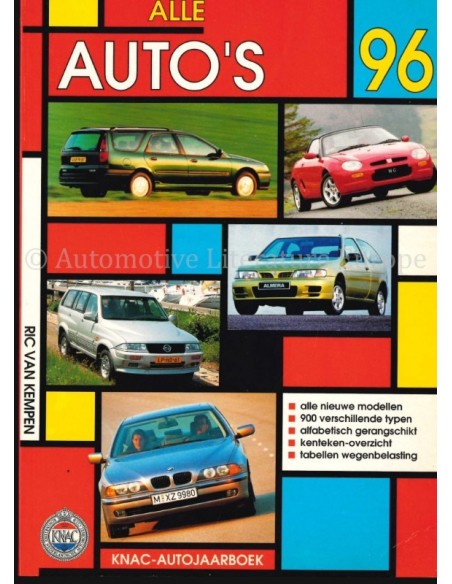 1996 KNAC CAR YEARBOOK DUTCH