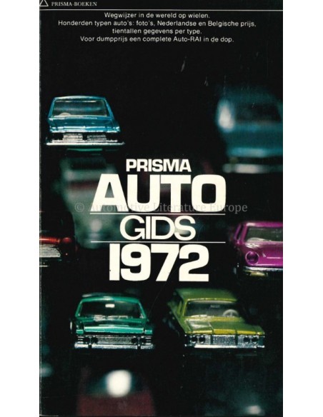 1972 PRISMA AUTOFÜHRER NIEDERLÄNDISCH