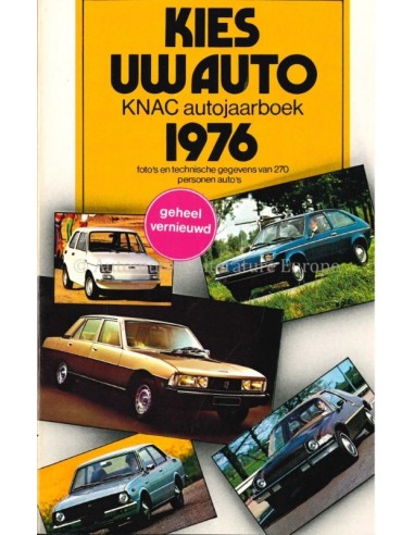 1976 KNAC CAR YEARBOOK DUTCH