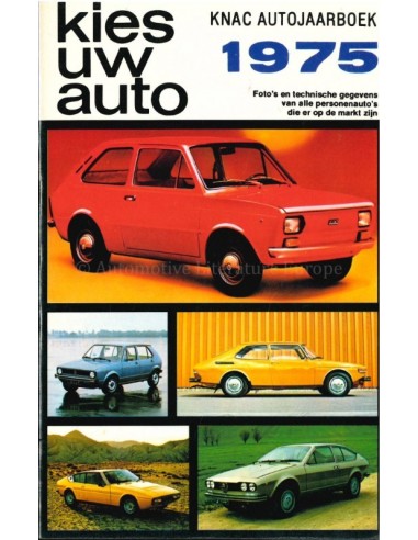 1975 KNAC AUTOJAARBOEK NEDERLANDS
