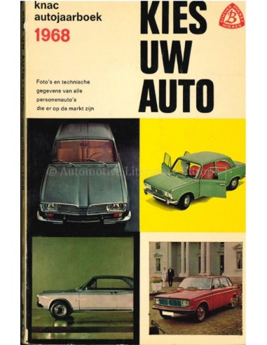 1968 KNAC AUTOJAARBOEK NEDERLANDS