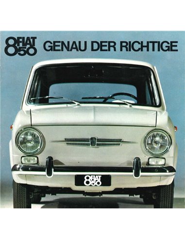 1965 FIAT 850 BROCHURE GERMAN