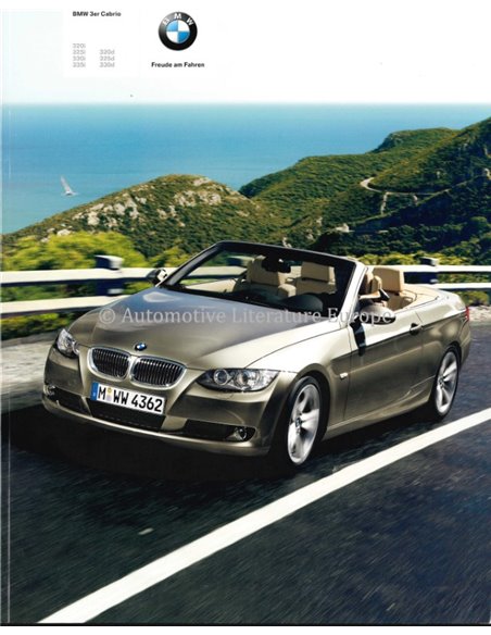 2008 BMW 3 SERIE CABRIOLET BROCHURE DUITS