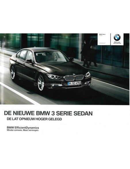 2011 BMW 3 SERIE SEDAN BROCHURE NEDERLANDS