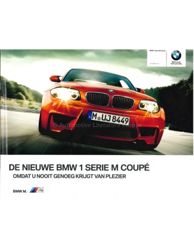 2010 BMW 1 SERIE M COUPÉ BROCHURE NEDERLANDS
