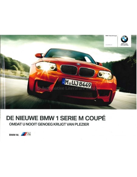 2010 BMW 1 SERIES M COUPÉ BROCHURE DUTCH