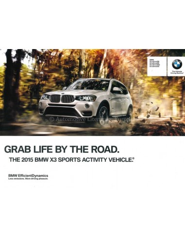 2015 BMW X3 BROCHURE ENGELS (USA)