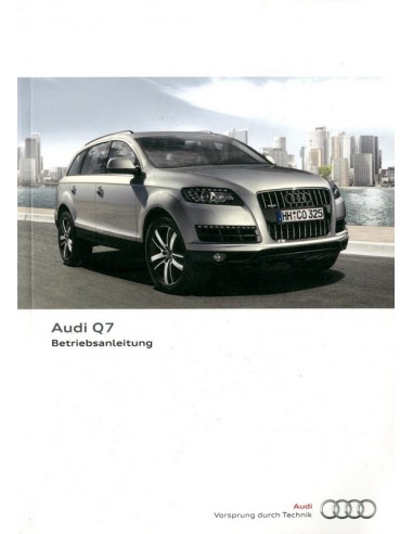 2010 AUDI Q7 INSTRUCTIEBOEKJE DUITS