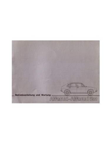 1976 ALFA ROMEO ALFASUD 5M INSTRUCTIEBOEKJE DUITS