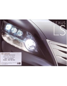 2010 LEXUS LS460 LS600 BROCHURE THAIS