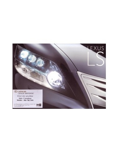 2010 LEXUS LS460 LS600 BROCHURE THAIS