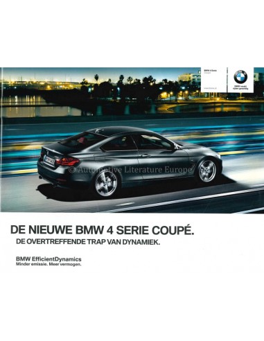 2013 BMW 4 SERIE COUPE BROCHURE NEDERLANDS