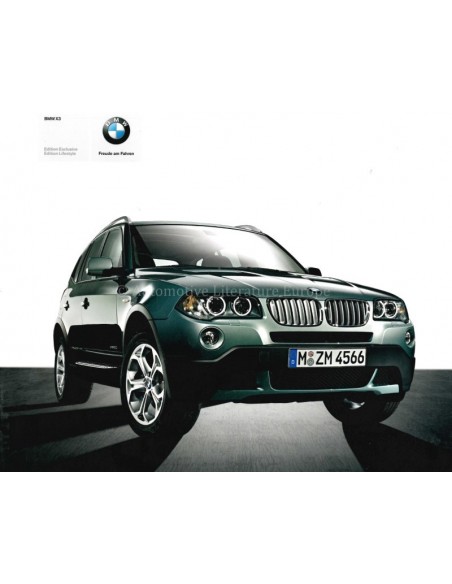 2008 BMW X3 EDITION EXCLUSIVE / LIFESTYLE PROSPEKT DEUTSCH