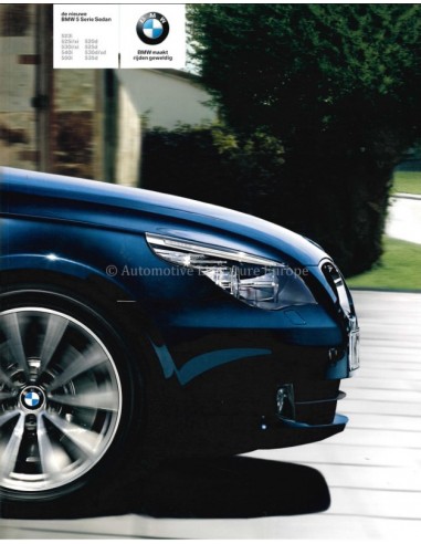 2007 BMW 5 SERIES SALOON BROCHURE DUTCH