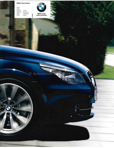 2008 BMW 5 SERIE SEDAN BROCHURE NEDERLANDS