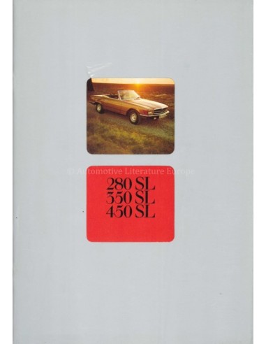 1978 MERCEDES BENZ SL PROSPEKT NIEDERLÄNDISCH
