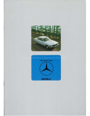 1977 MERCEDES BENZ 450 SLC BROCHURE ENGELS
