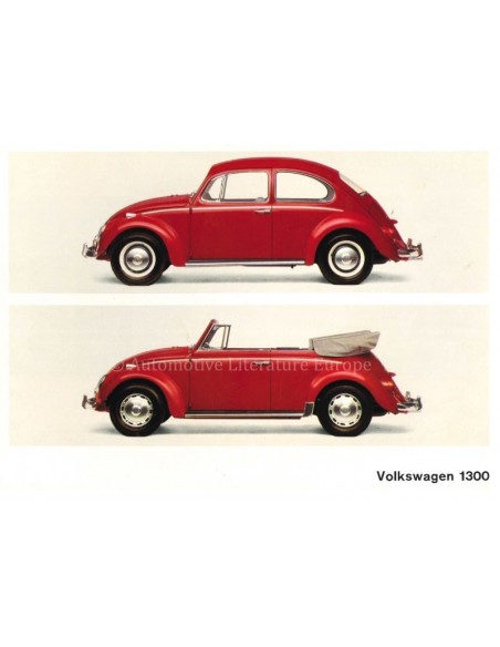 1965 VOLKSWAGEN BEETLE COLOUR BROCHURE GERMAN