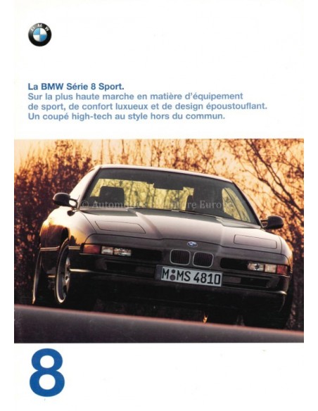 1997 BMW 8 SERIE SPORT BROCHURE FRANS