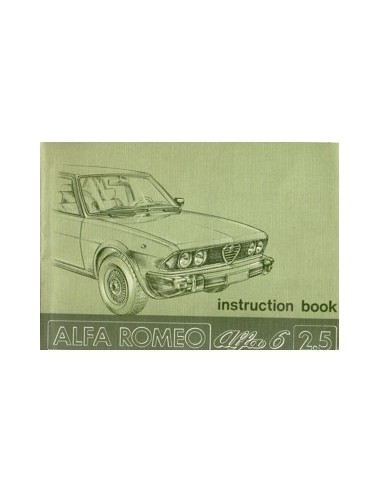 1979 ALFA ROMEO 6 2.5 INSTRUCTIEBOEKJE ITALIAANS
