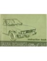 1979 ALFA ROMEO 6 2.5 INSTRUCTIEBOEKJE ITALIAANS