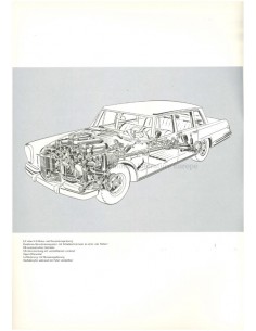 1963 MERCEDES BENZ 600 PORTFOLIO BROCHURE DUITS 2