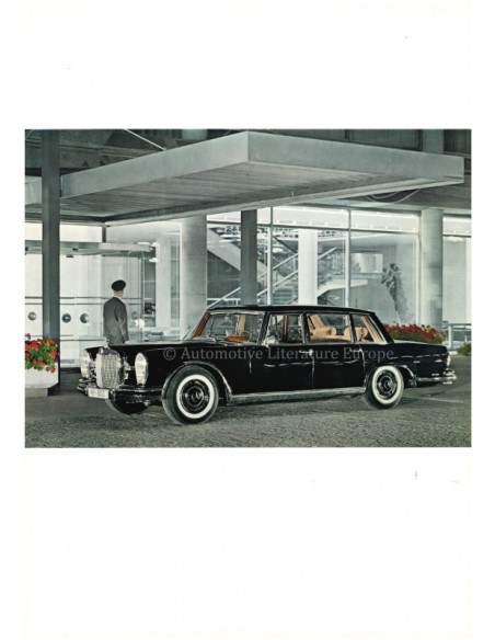 1963 MERCEDES BENZ 600 PORTFOLIO BROCHURE GERMAN