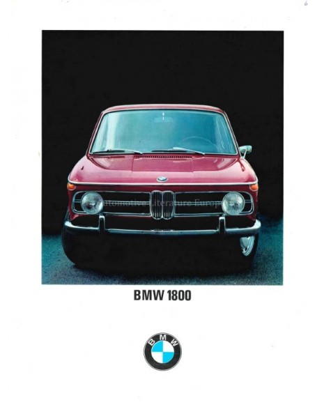 1969 BMW 1800 BROCHURE NEDERLANDS