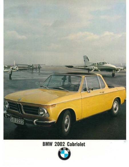 1970 BMW 2002 CABRIO PROSPEKT NIEDERLÄNDISCH