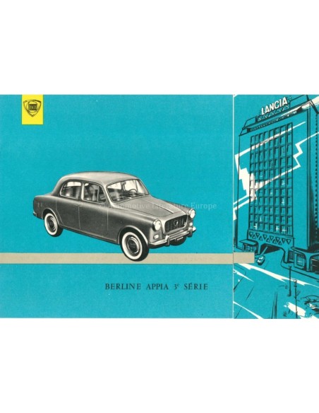 1959 LANCIA APPIA SEDAN BROCHURE FRANS