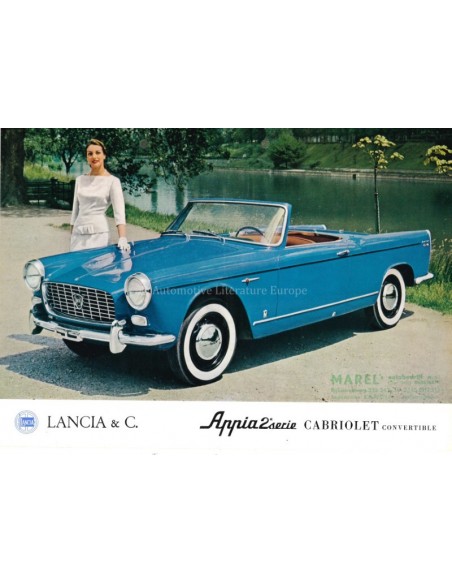 1959 LANCIA APPIA CABRIOLET LEAFLET ENGELS