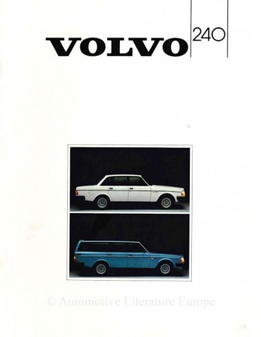 1985 VOLVO 240 BROCHURE DUITS