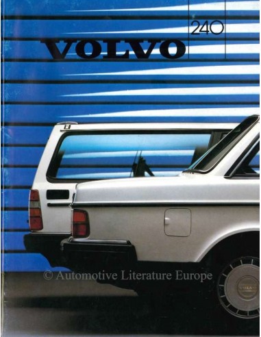 1986 VOLVO 240 BROCHURE DUTCH
