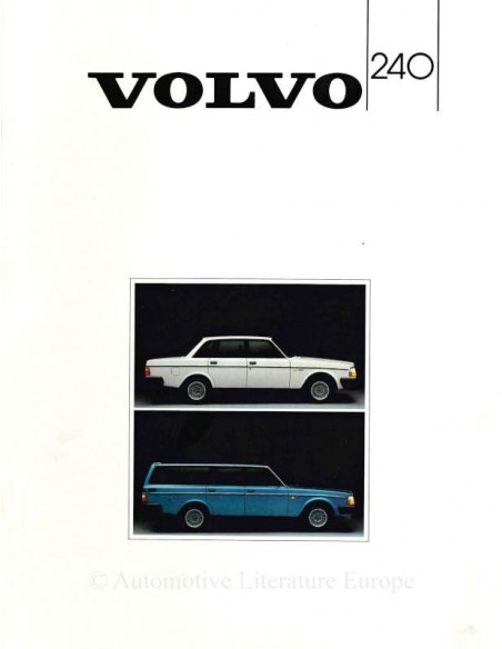 1985 VOLVO 240 BROCHURE FRANS