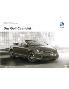 2013 VOLKSWAGEN GOLF CABRIOLET PROSPEKT DEUTSCH 2