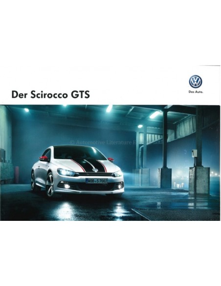 2013 VOLKSWAGEN SCIROCCO GTS BROCHURE DUITS