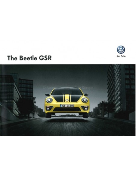 2013 VOLKSWAGEN BEETLE GSR BROCHURE GERMAN